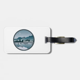 Salem Lake North Carolina Reflection Luggage Tag