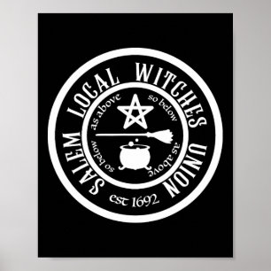 Salem Local Witches Union Est 1692 Halloween  Poster