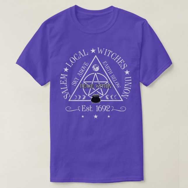 Salem Local Witches Union Est 1692 Png  T-Shirt (Design Front)