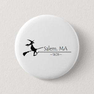 Salem, MA 1626 6 Cm Round Badge