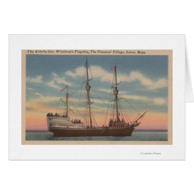 Salem, MA - View of Capt. Winthrop's Arbella (Front Horizontal)