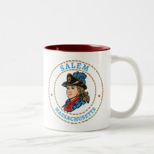 Salem Massachusetts Colonial Two-Tone Coffee Mug