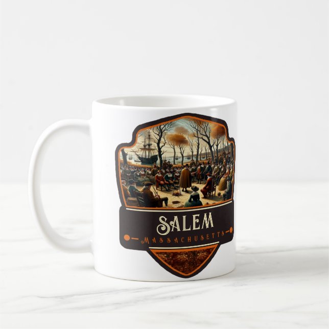Salem, Massachusetts  | Vintage Coffee Mug (Left)