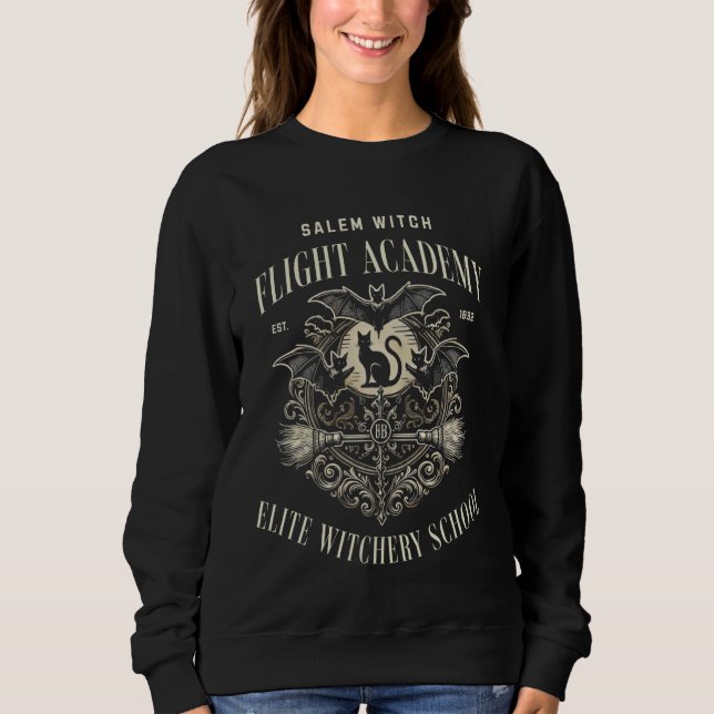 Salem Massachusetts Womens Adult Halloween Spooky  Sweatshirt (Front)