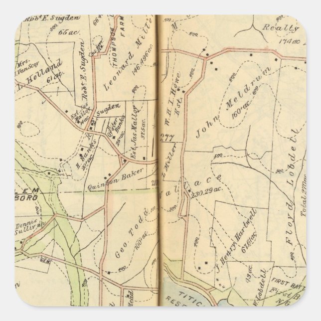 Salem, New York Square Sticker (Front)