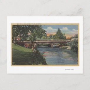 Salem, Oregon - Beautiful Mill Creek Postcard
