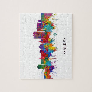 Salem Oregon Skyline Jigsaw Puzzle