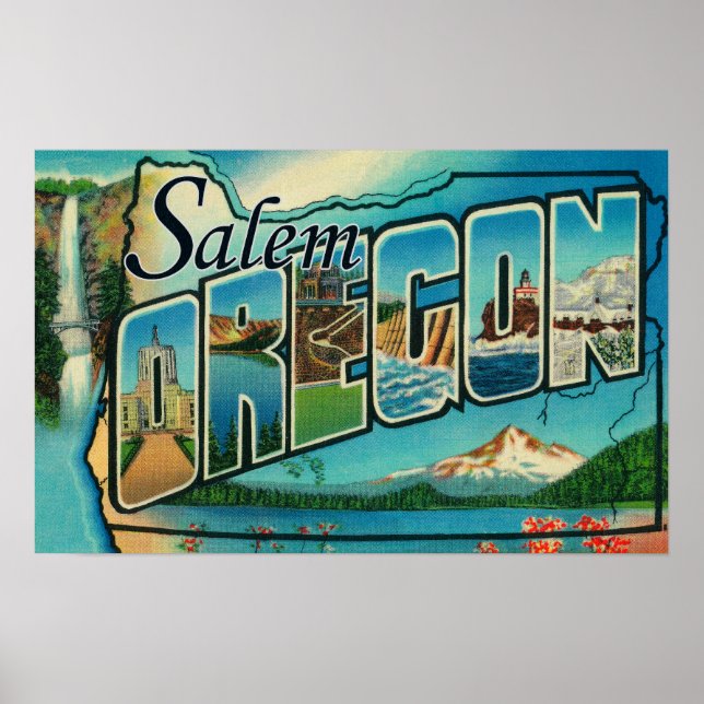Salem, OregonLarge Letter ScenesSalem, OR Poster (Front)
