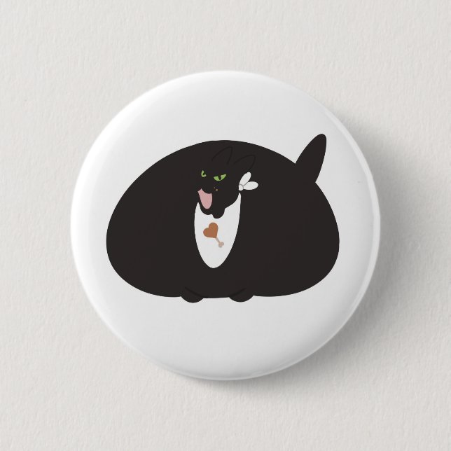 Salem the Cat Button - Chonky Charm (Front)