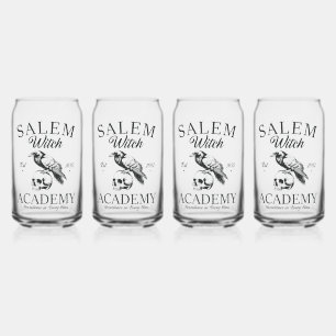 Salem Witch Academy Can Glass