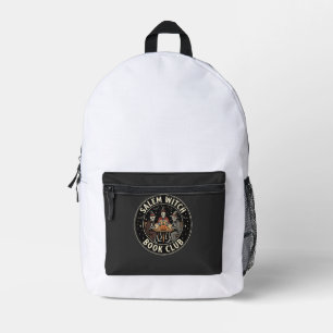 Salem Witch Book Club Halloween Skeleton Design_1 Printed Backpack