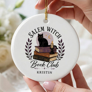 Salem Witch Book Club Ornament