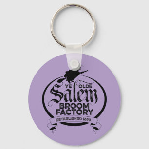 Salem Witch Broom Factory – funny vintage gothic Key Ring