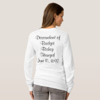 Salem Witch Descendants Bridget Bishop Long Sleeve