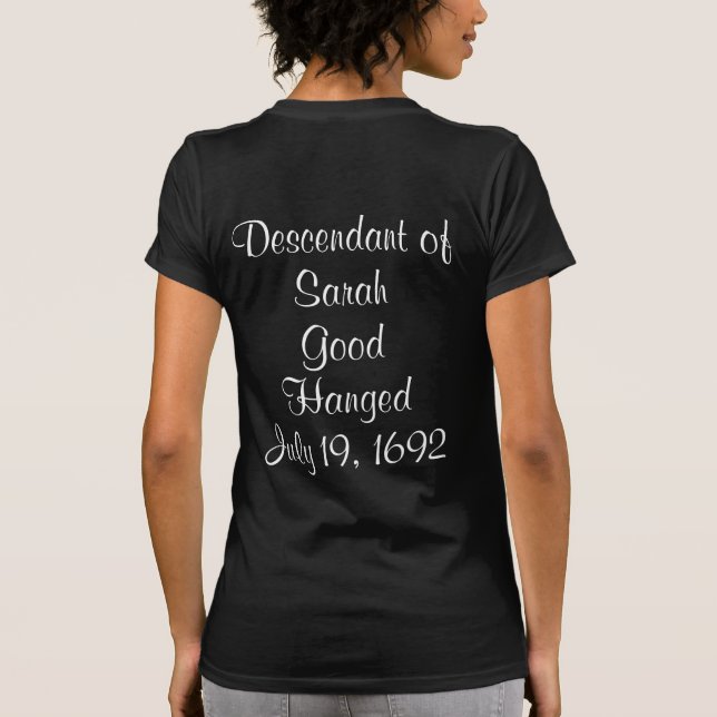 Salem Witch Descendants Bridget Bishop T-Shirt (Back)