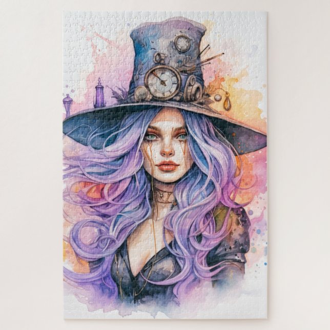 Salem Witch | Happy Halloween Jigsaw Puzzle (Vertical)