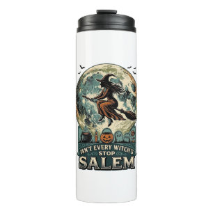 Salem Witch Shirt Vintage Engraving Spooky Humour Thermal Tumbler