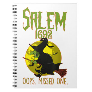 Salem Witch Trials 1692 Oops The Missed One Hallow Notebook