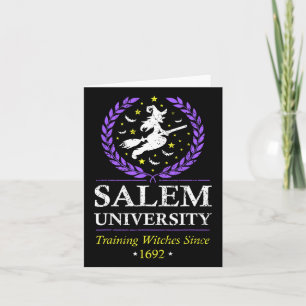 Salem Witch University Training Halloween Women Card
