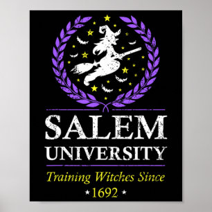 Salem Witch University Training Halloween Women Poster