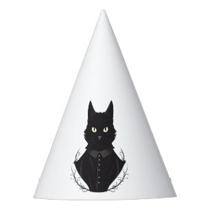 Salem's Enchanted Black Cat Party Hat