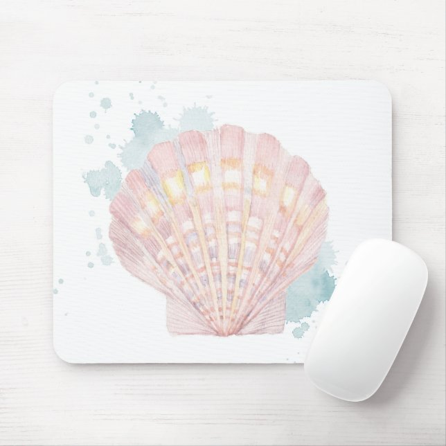 Salento Coast Shell Mouse Pad (With Mouse)