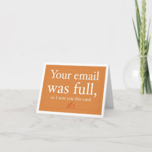 Sales and Prospecting Card - Your Email Was Full