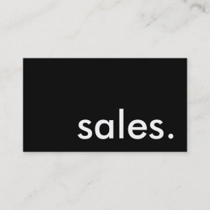 sales. business card