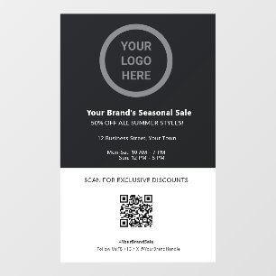 Sales & Discounts Promotional Custom Logo QR Code