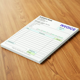 Sales Invoice Receipt   Company / Business Name Notepad