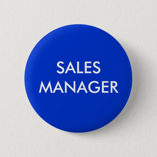 SALES MANAGER 6 CM ROUND BADGE (Front)