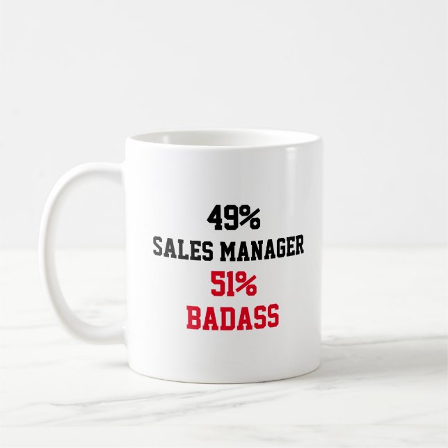 Sales manager Badass Coffee Mug (Left)