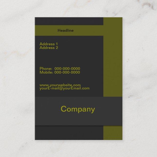 Sales Manager Business Card (Front)