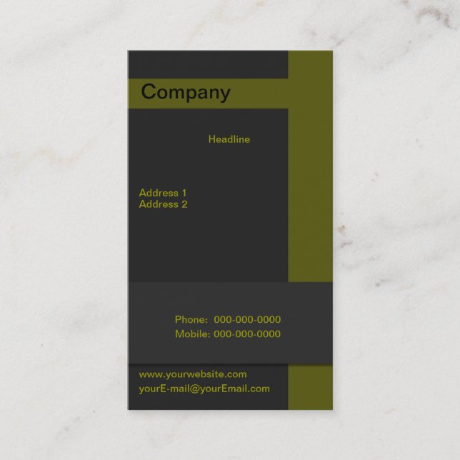 Sales Manager Business Card (Front)