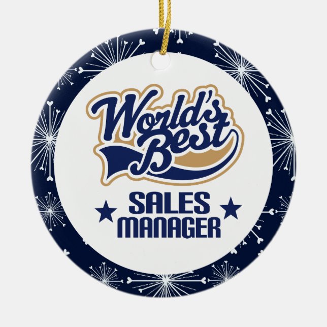 Sales Manager Gift Ornament (Front)