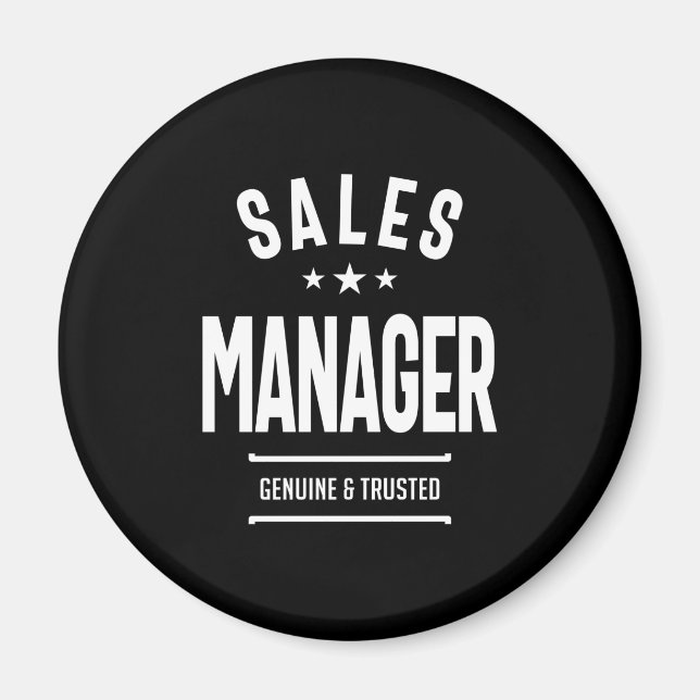 Sales Manager Job Title Gift description: Magnet (Front)