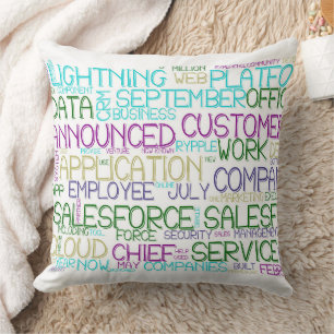 Salesforce Word Cloud Pillow