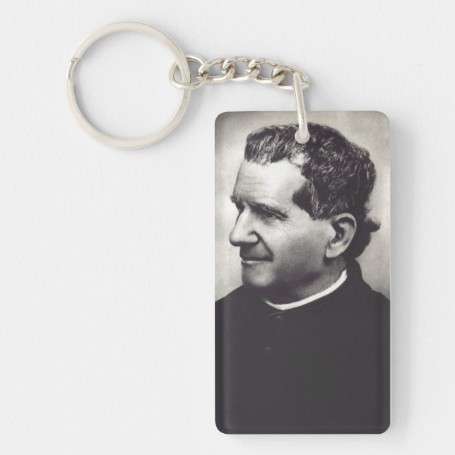 Salesian Saint Don John Bosco Key Ring (Front)