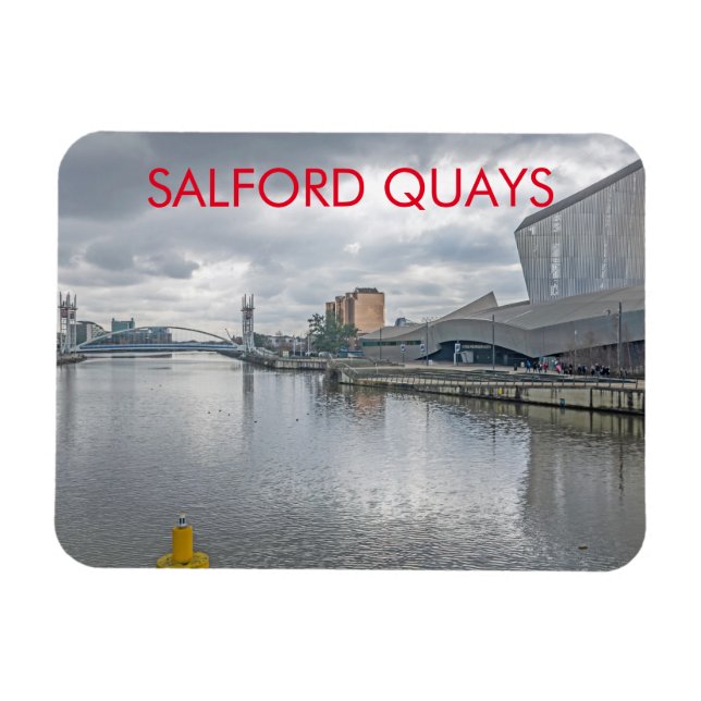 Salford Quays fridge magnet (Horizontal)