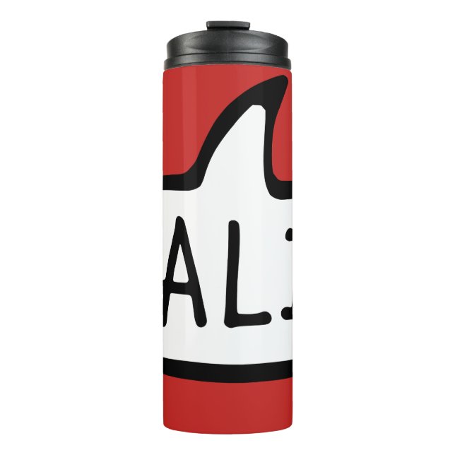 SALI! Swiss German Greeting, Hello Speech Bubble Thermal Tumbler (Front)