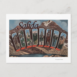 Salida, Colorado - Large Letter Scenes Postcard
