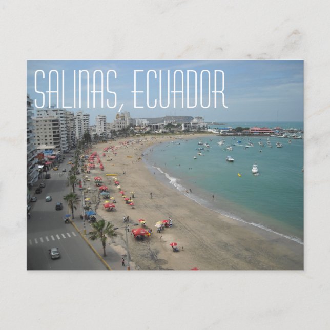 Salinas Ecuador  Postcard (Front)