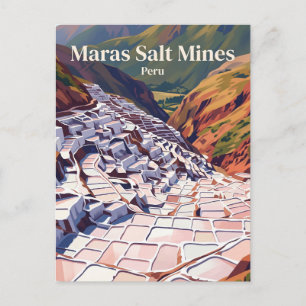 Salineras de Maras Peru Postcard