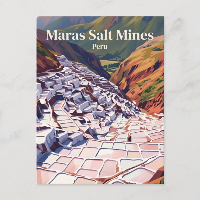 Salineras de Maras Peru Postcard (Front)