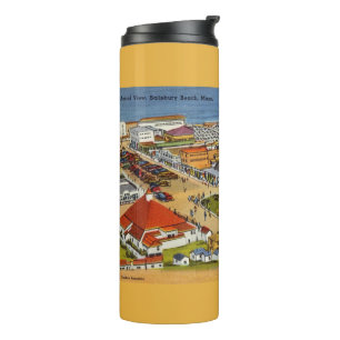 Salisbury Beach Vintage Postcard Thermal Tumbler