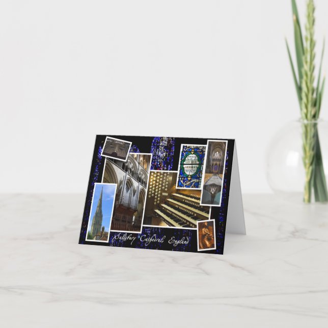 Salisbury Cathedral Christmas greetings Holiday Card (Front)