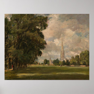 Salisbury Cathedral from Lower Marsh Close Poster