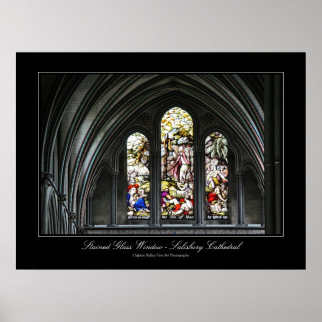Salisbury Cathedral - Stained Glass Window Poster (Front)