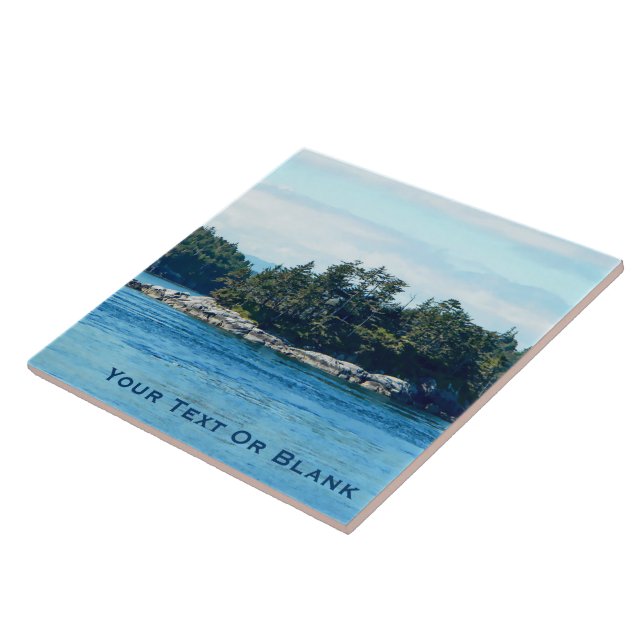 Salish Island Ceramic Tile (Side)