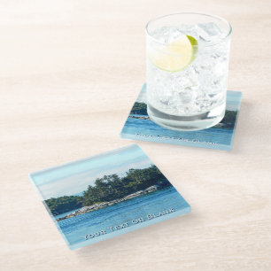Salish Island Glass Coaster